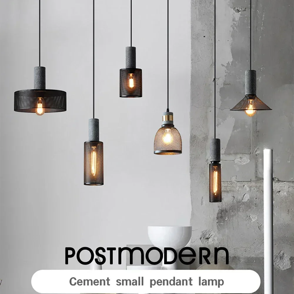 

Retro Pendant Lights American Country Cement Hanging Lamps Industrial Pendant Light Kitchen Island Restaurant Vintage Chandelier