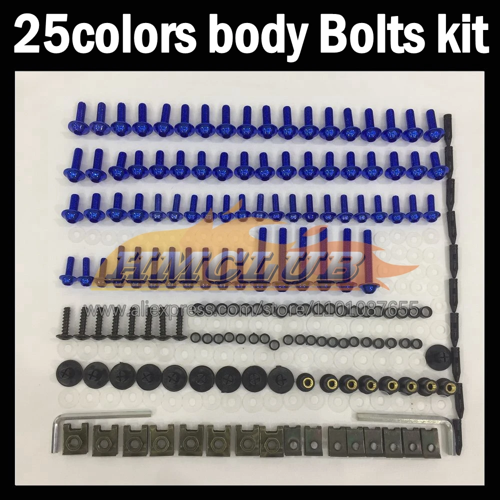 268ps Full Screws Kit Body bolt For SUZUKI GSXR750 GSXR600 GSXR 600 750 96 97 98 00 1996 1997 1998 2000 Fairing bolts screw NutS