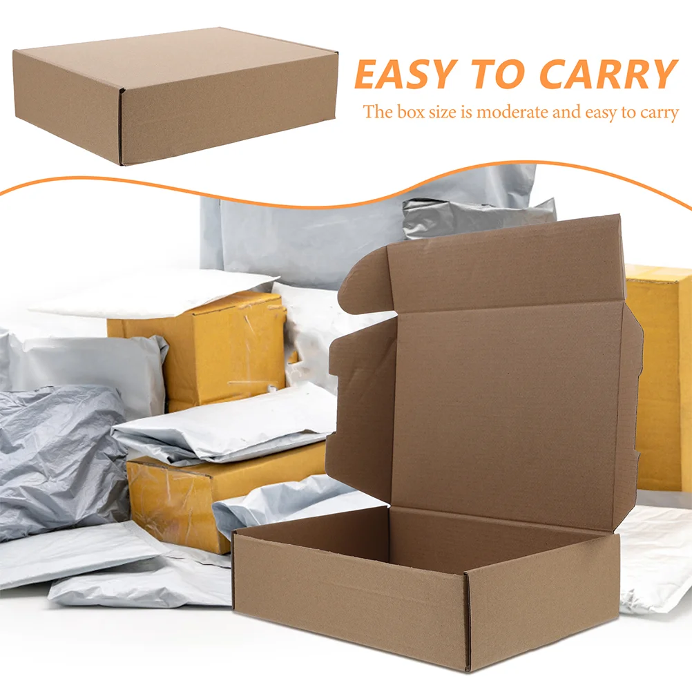 10 Pcs Recyclable Packaging Boxes Carton Glassware Packing Cardboard Moving Shipping