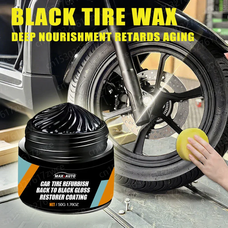 

Motorcycle Tire Wax Restorer Gloss Enhancer Crystal Clear Plastic Panel Renewal Coating Agent Tire Back To Black Shine Polish