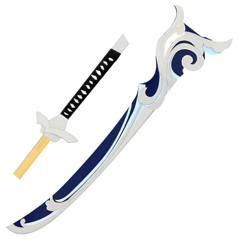 Genshin-espada de dos manos, arma larga de PVC de madera, impacto Diluc Ragnvindr