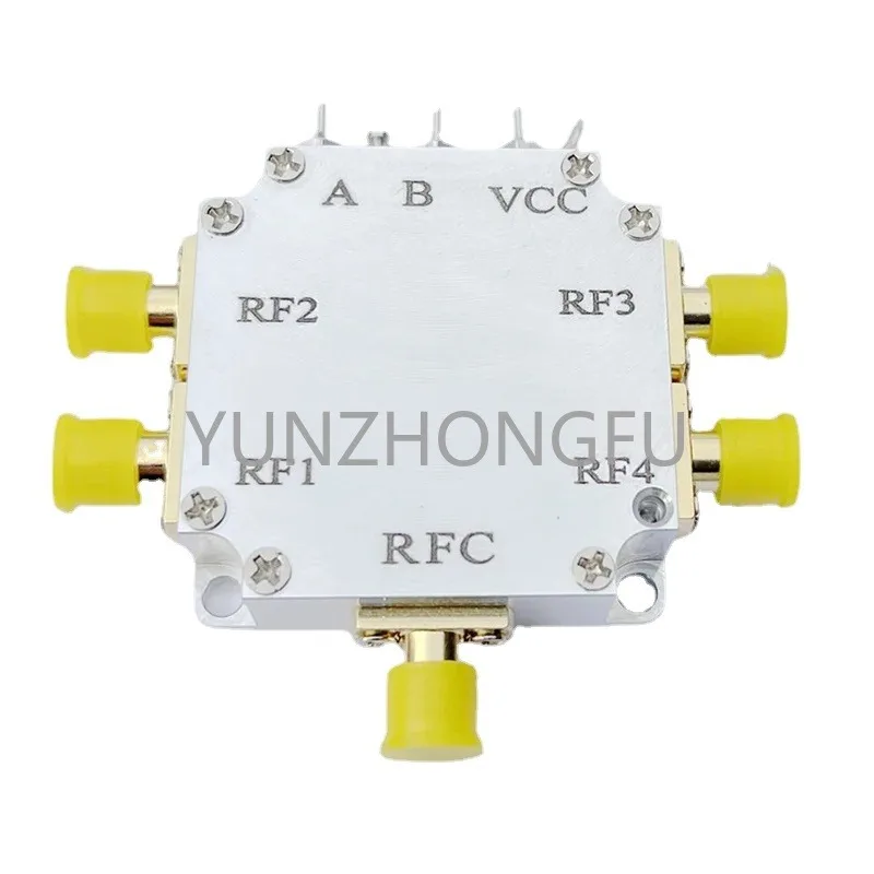 High Isolation Low Insertion Loss 10MHz-6GHz SP4T RF Switch With Shell Small Size