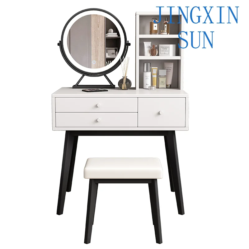 2021 Hot Selling Fancy Indoor Or Commercial Furniture Wooden Material 3 Drawers Vanity Dressers