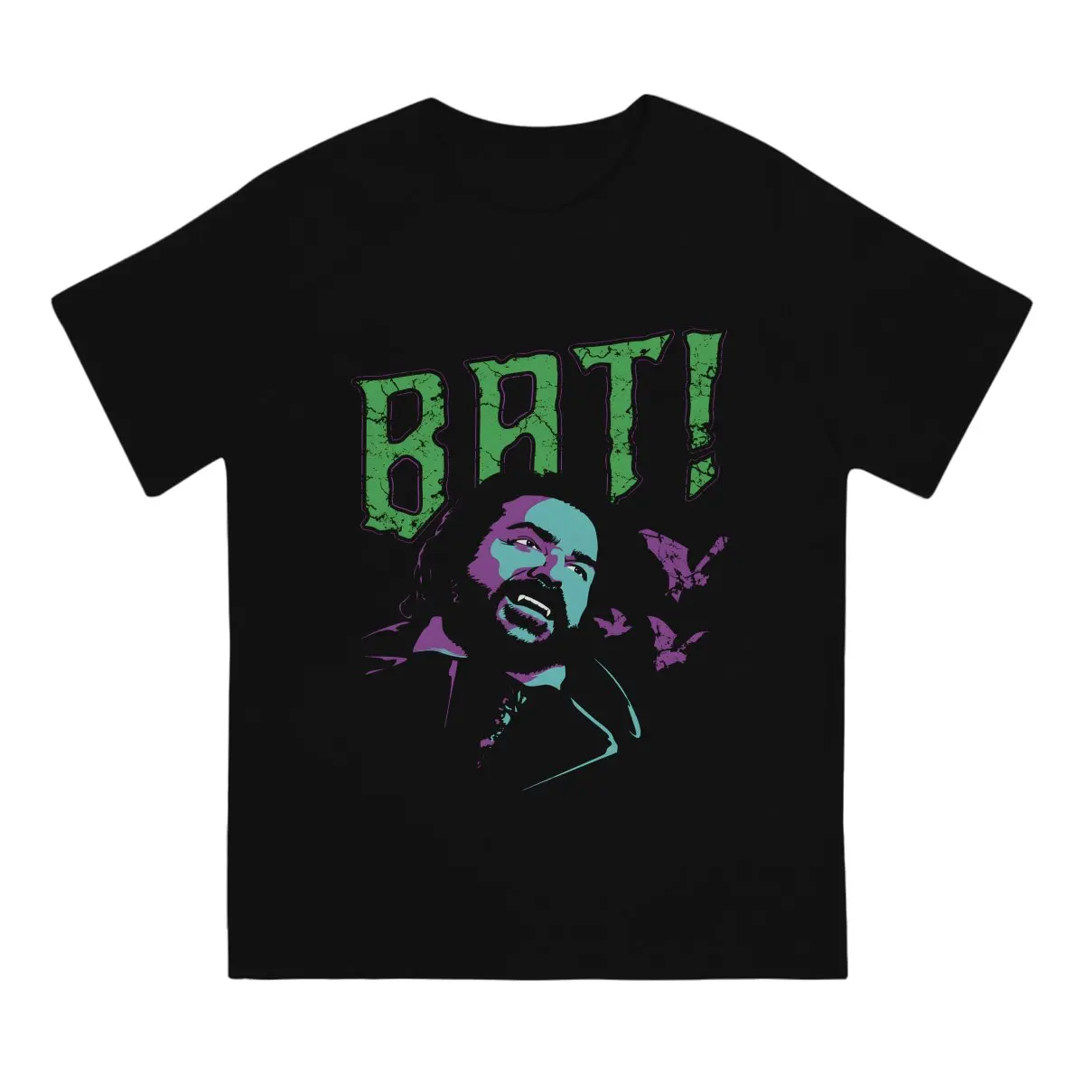 What We Do in The Shadow BAT T Shirt Grunge Men's Tees Summer Clothing Harajuku O-Neck TShirt