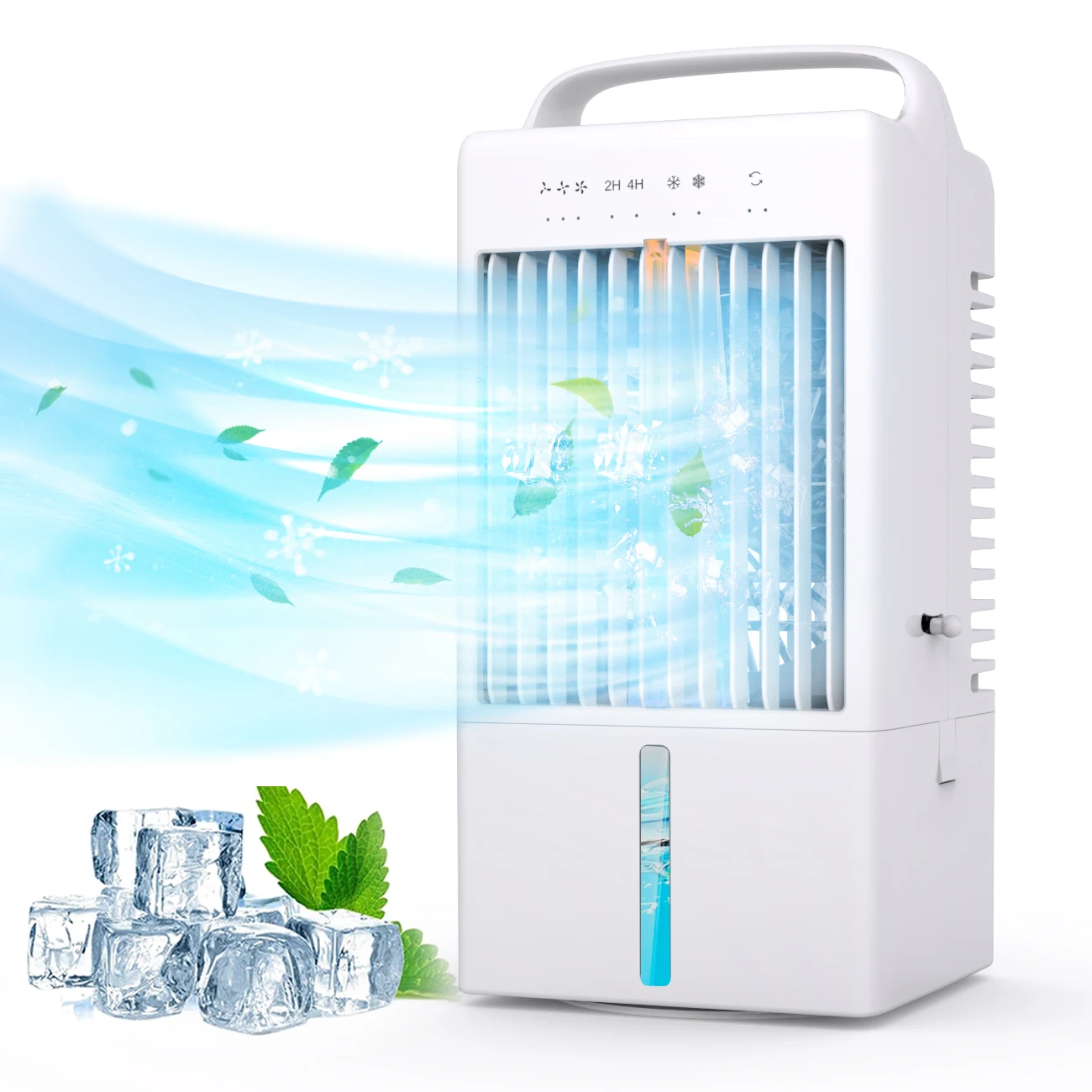 Portable Air Conditioning Cooling Evaporative Air Cooler Fan with Remote Control Water Tank