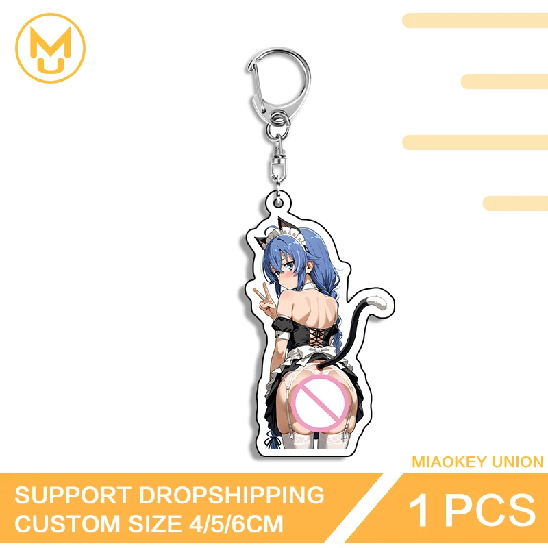 Alluring Roxy Migurdia Greyrat Double Sided Key Chains Hot Selling Multi Function Durable Keyring Hentai Pendant Accessories