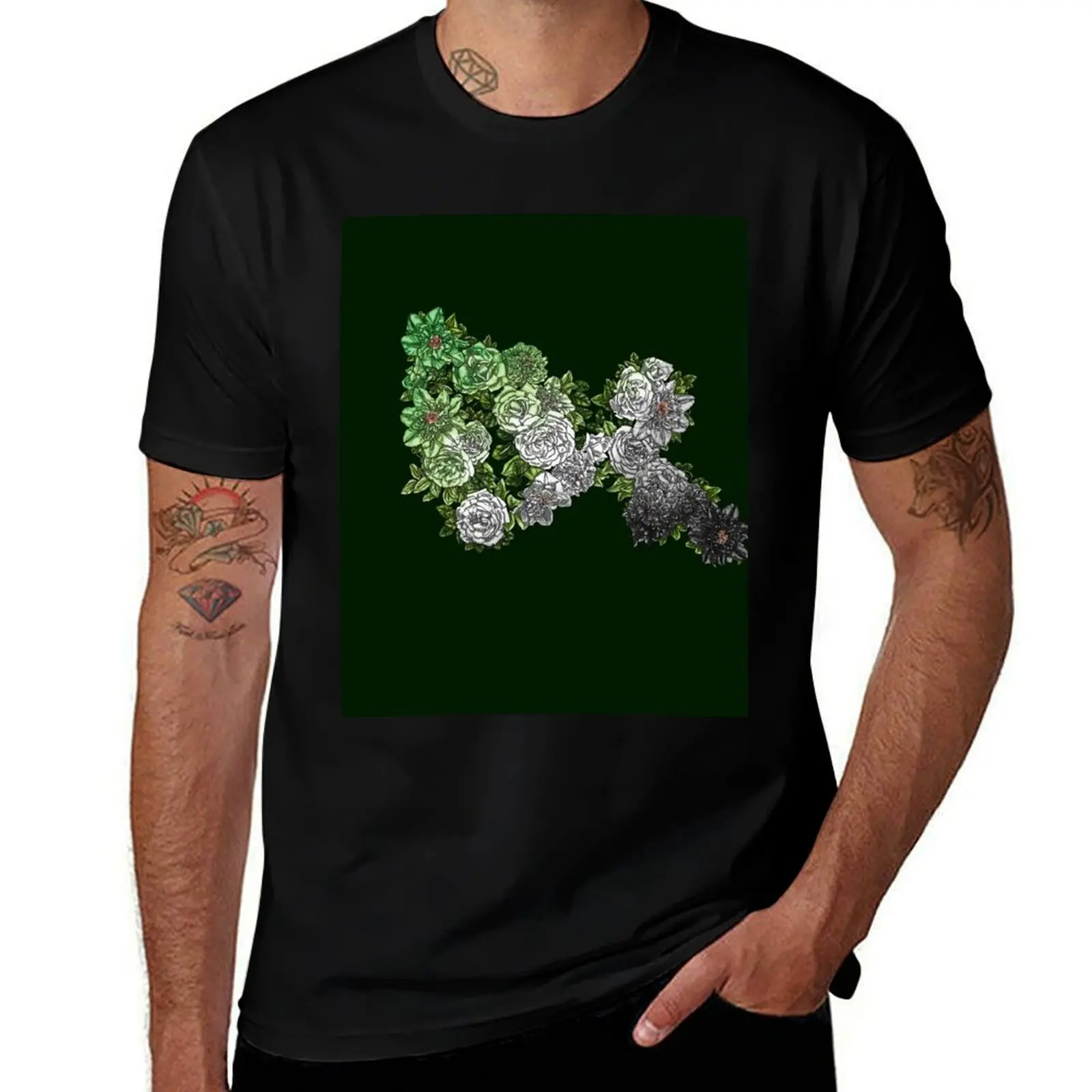 

Clematis and Roses Aroace 2023 T-Shirt t shirts for man slim fit men t shirt cotton 100%