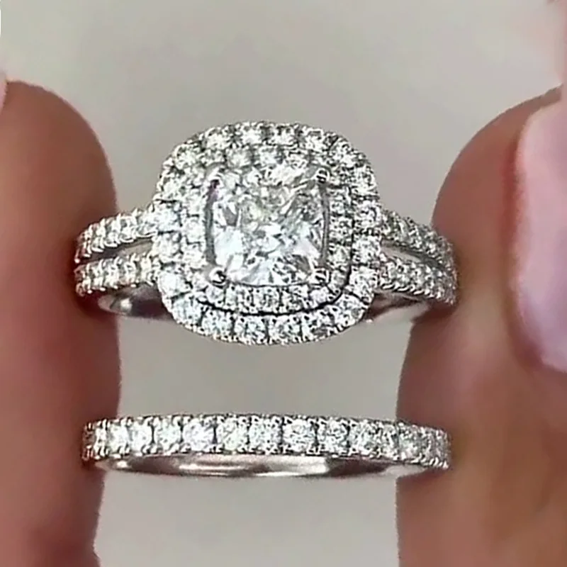 Luxury Double Ring Set in 925 Sterling Silver: My Honest Experience Wearing It Daily