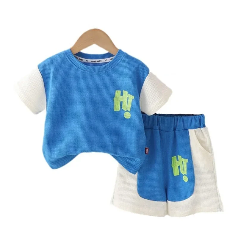 

New Summer Baby Clothes Suit Children Boys Casual T-Shirt Shorts 2Pcs/Set Toddler Clothing Infant Sports Outfits Kids Tracksuits