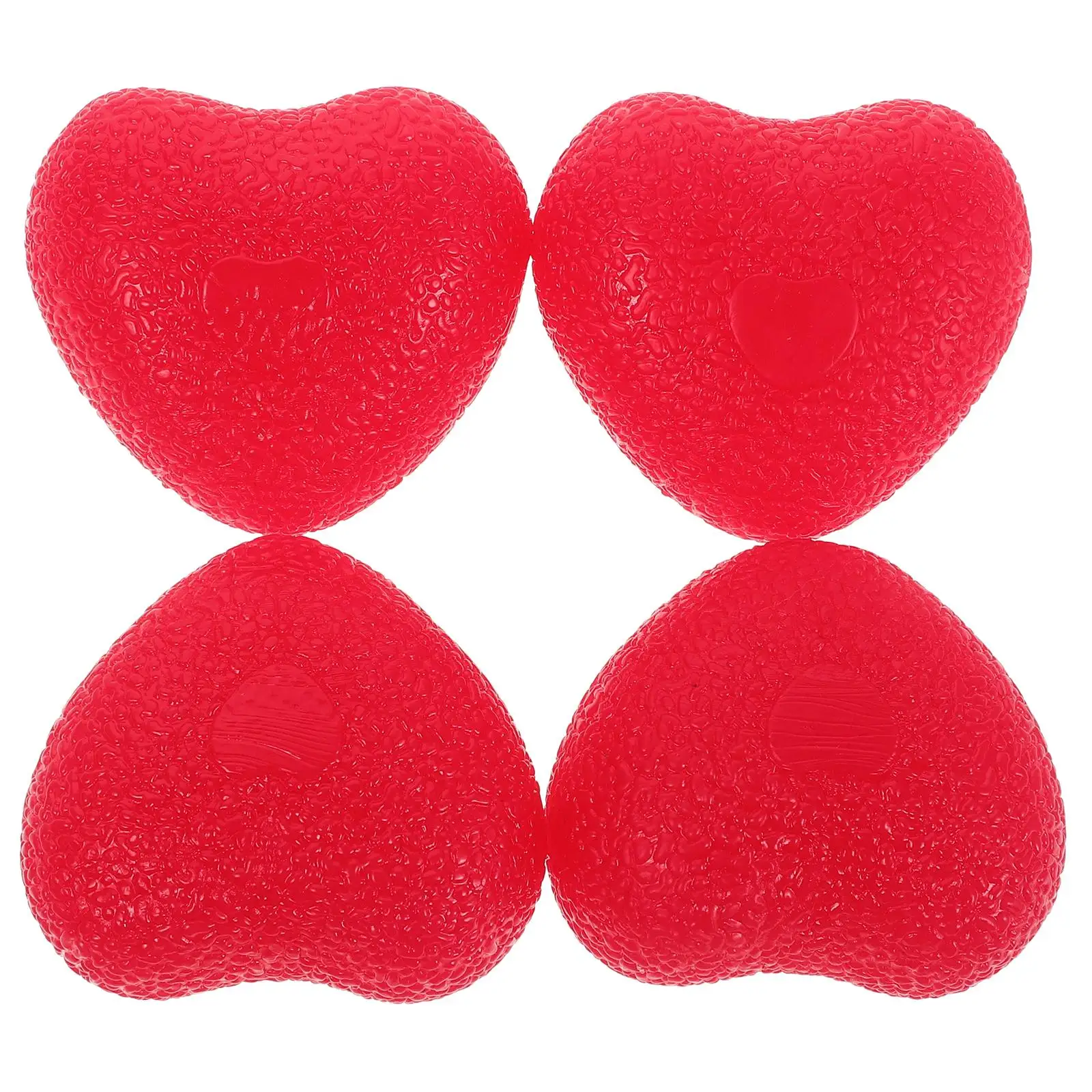 

4 Pcs Heart Shaped Grip Ball Finger Device for Hand Therapy Exercise Exerciser Training Strength Stress Balls Adults