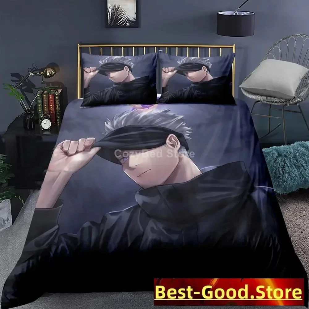 Jujutsu Kaisen Bedding Set Japan Famous Anime Duvet Cover Sets Comforter Bed Linen Twin Queen King Single Size Dropshipping Gift