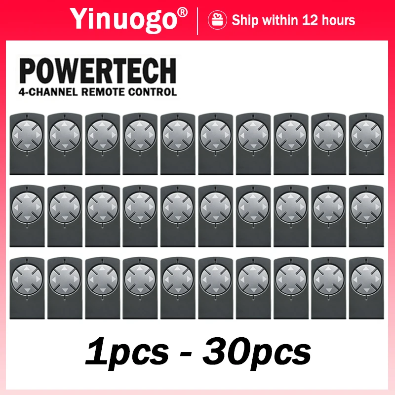 

1-30pcs POWERTECH 433MHz Garage / Gate Remote Control Compatible With Powertech PR1 PR2 PR4 Electric Gate Remote Control