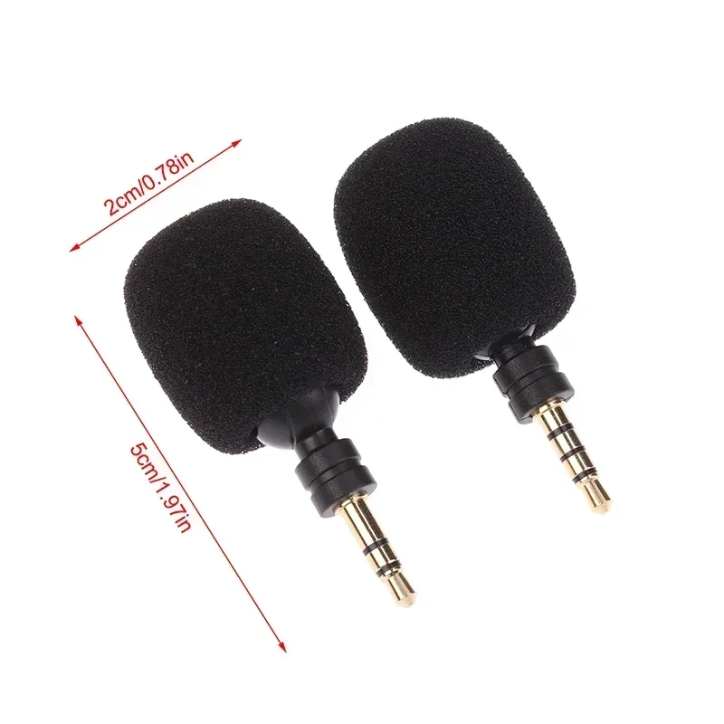 Portable Mini Microphone Mic 3.5MM Aux Mono / Stereo / 4 Pole Metal Capacitance Microphone For Laptop PC Smartphone