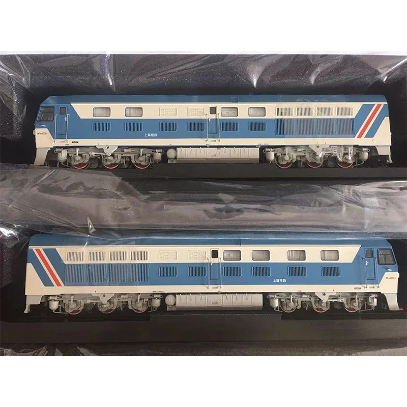 Modelo de tren HO 1/87 Dongfeng 4E DF4E doble motor reconnección locomotora diésel interna colección regalo modelo de juguete