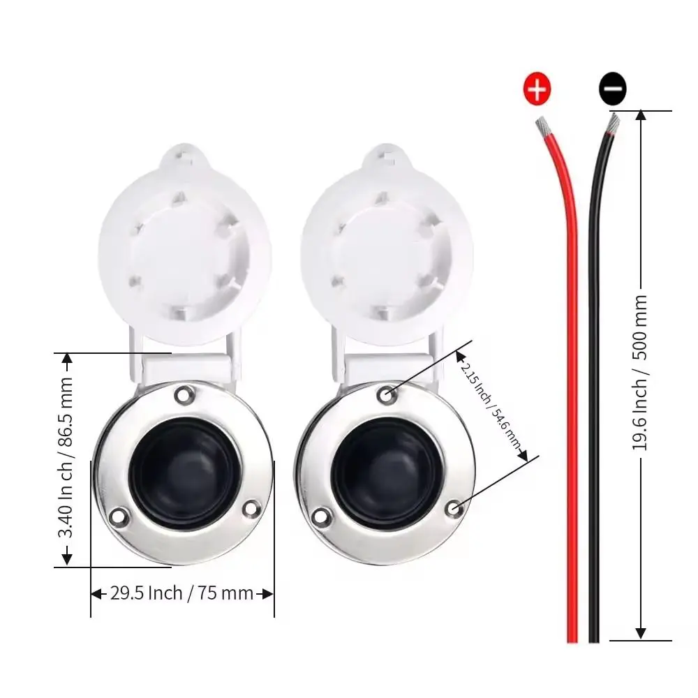 12V/24V Marine Windlass Foot Switch Marine Grade Safety Boat Windlass Switch Universal Durable Windlass Up and Down Switch