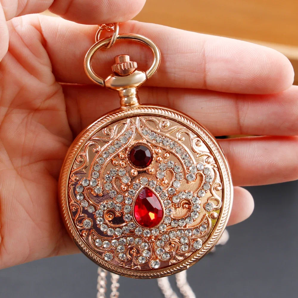 Women's Necklace Quartz Pocket Watch Antique Elegant Retro Women Clock Jewelry Pendant Ladies Best Gifts With Chain reloj hombre