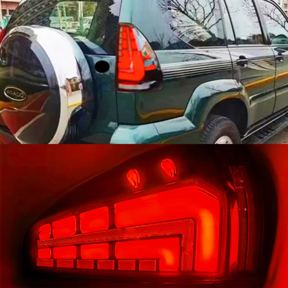 Samochodowe światło tylne LED do Toyota LAND CRUISER PRADO 120 FJ120 2002 2003 2004 2005 2006 2007 2008 2009 Kierunkowskaz tylnego hamulca