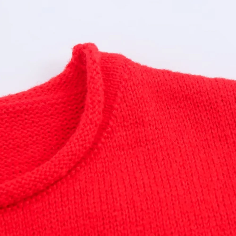 Top ampio lavorato a maglia da donna, girocollo, senza maniche, a righe, con bottoni laterali, canotta lavorata a maglia alla moda autunno/inverno