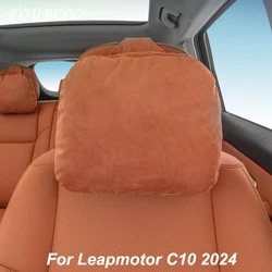 For Leapmotor C10 2024 2025 Suede Neck Pillow Memory Foam Pillows Car Interior Accessories