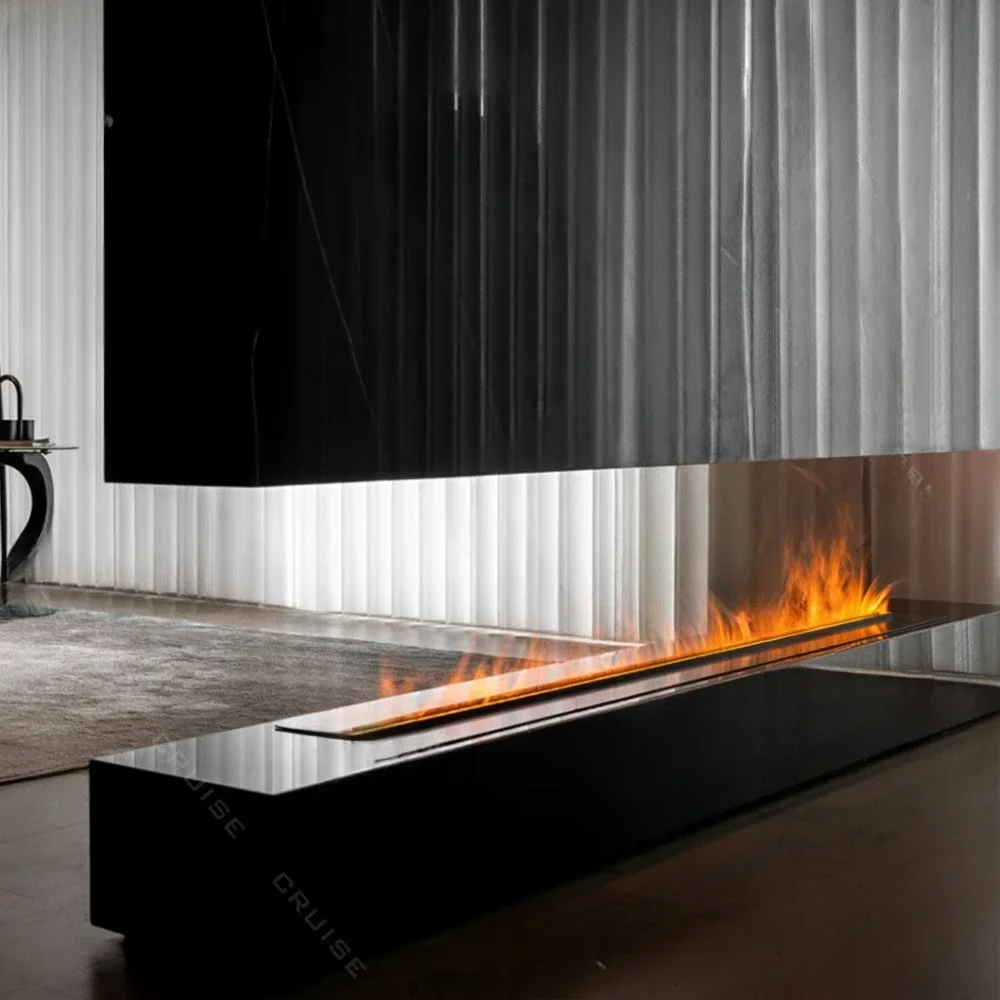 Self-cleaning system monochrome flame modern decorative wall-mounted 900mm 3d atomized electric fireplace fireplace fireplace