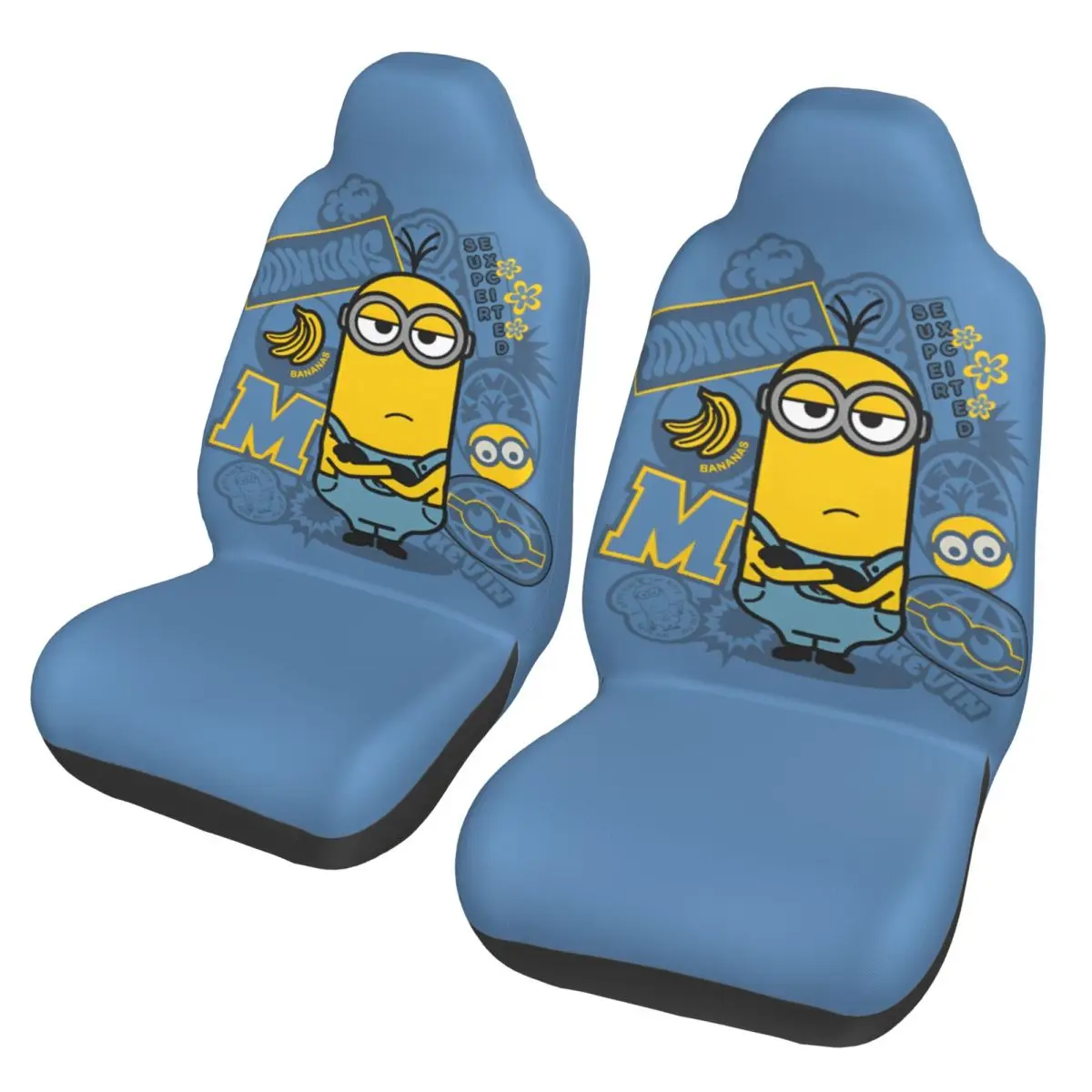 

M-Miniones Kevin Universal Car Seat Cover Four Seasons For SUV Despicable Me Seat Covers Polyester Hunting