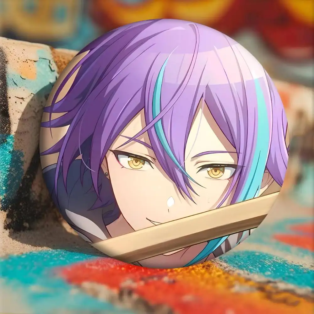 Anime Cartoon Game P-Project Sekai Kamishiro Rui Badges Ronde Cartoon Broche Kleding Rugzak Accessoires Reversnd Laserh