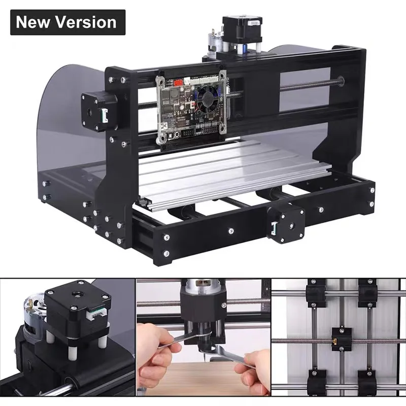 Máquina de grabado CNC 3018 Pro Max, grabador láser de 3 ejes GRBL, fresadora láser para madera, enrutador PCB PVC, Mini grabador CNC3018