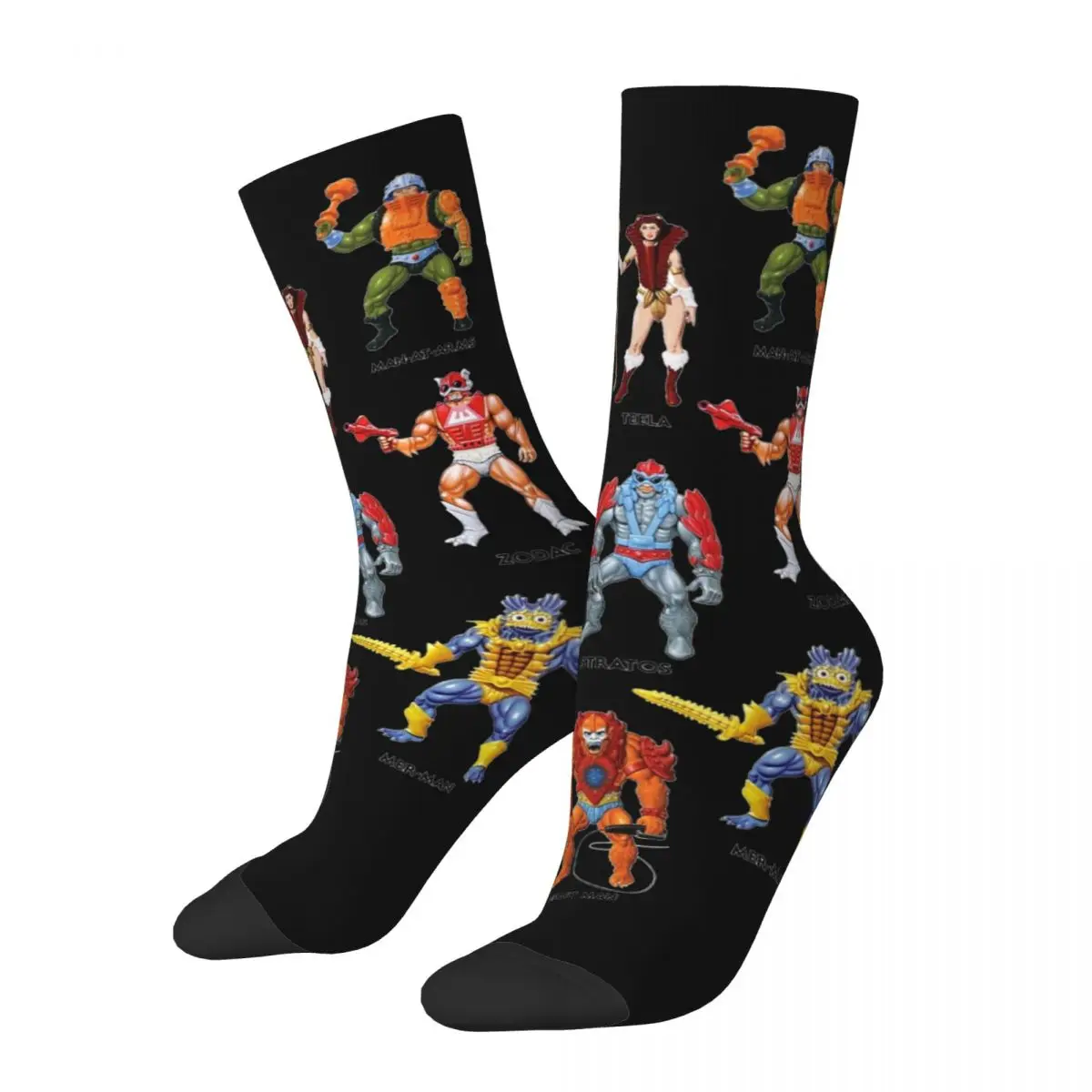 He Man Masters Of The Universe Socks Men\'s Women\'s Polyester Funny Happy Socks Novelty Spring Summer Autumn Winter Socks Gift