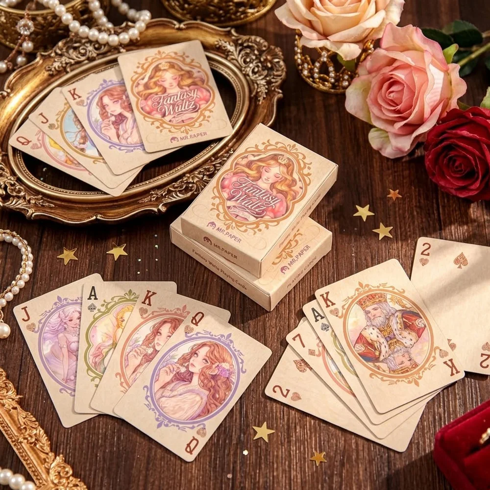 55 Fantasy Vintage Playing Cards: Exquisitely illustrated vintage portrait playing cards, perfect for collectors and parties