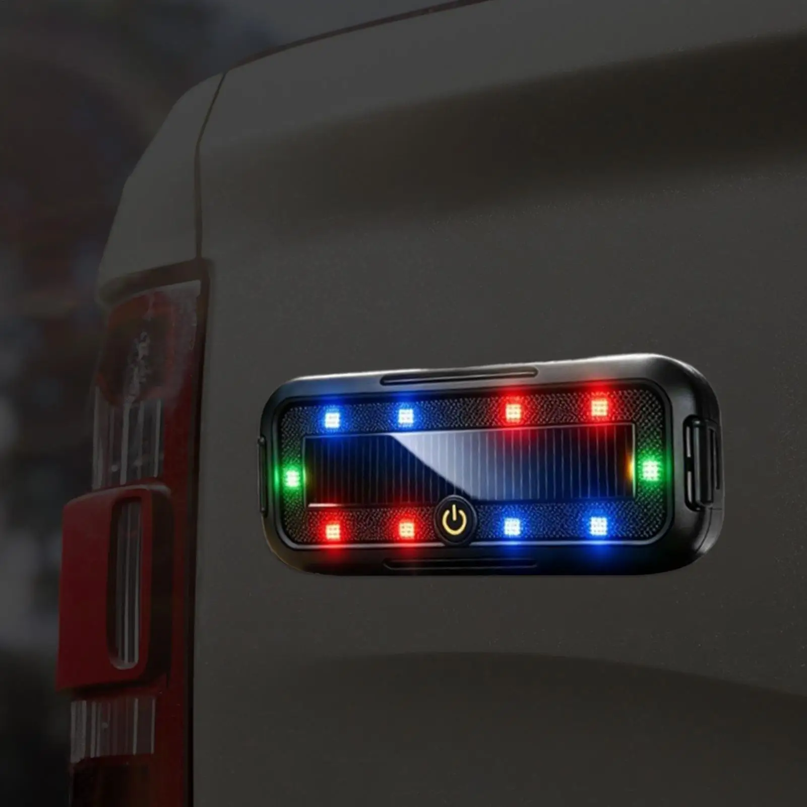 Safety Lights For Trucks Bright Multi Mode Solar Powered Automotive LED Flashing Lights For Motorcycle RV SUV Electric Bike