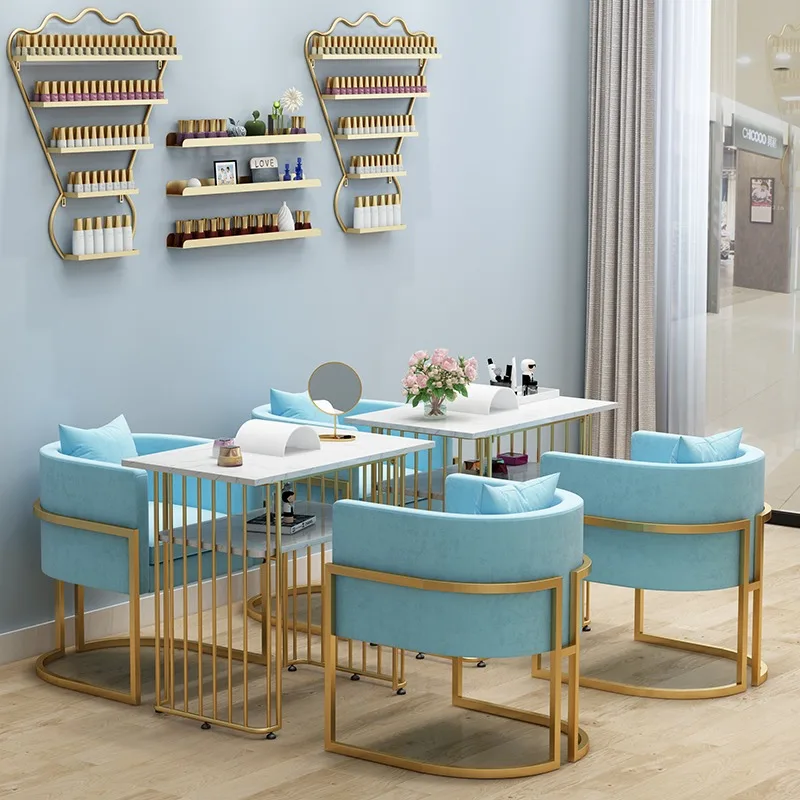 Chairs Replacement Nail Table Aesthetic Luxury Modern Reception Nail Table White Designer Mesa De Manicure Salon Furniture