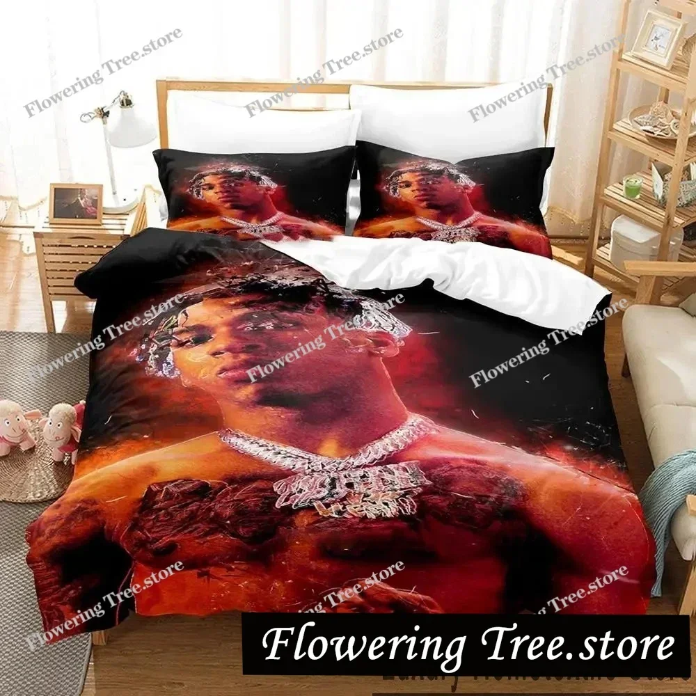 3D Print NLE Choppa Rapper Bedding Set Boys Girls Twin Queen King Size Duvet Cover Pillowcase Bed boys Adult Home Textileextile