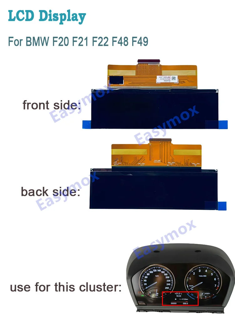 Car Instrument Cluster LCD Display For BMW F20 F21 F48 F49 1ER 2ER X1 X2 LCI Automobile Speedometer Tachometer