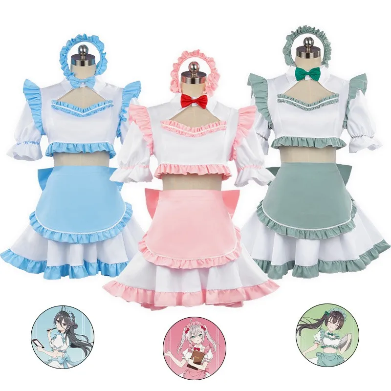 Alya Alisa Mikhailovna Kujou Cosplay Maid Costume Wig Anime Roshidere Yuki Suou Dress Maid Skirt Ayano Kimishima Halloween Women