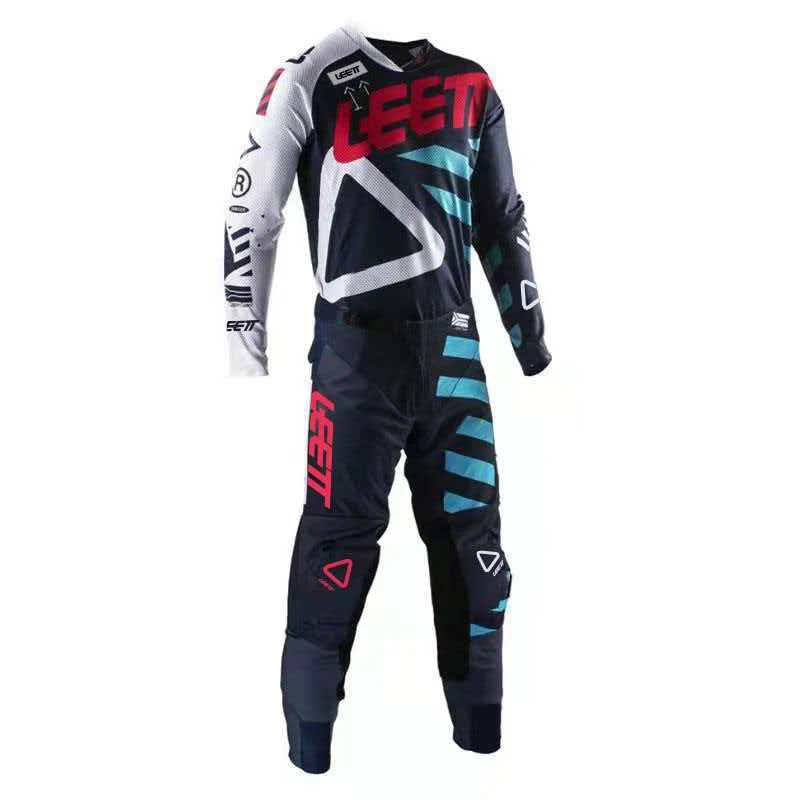 NEW 2026 LEETT MOTO enduro motocross gear set mx jersey pants green motorbike clothing mtb carracing suit Off Road equipment view 3