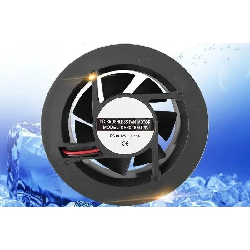 6025 Round Car Seat Cooling Fan Driver Passenger Air Ventilation Blower Auto AC Chair Cooler Universal Fit Vehicle Interior