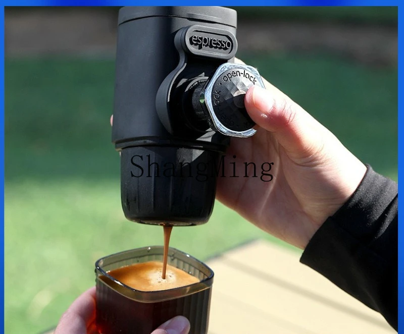 

PYH Portable Hand Press Coffee Machine Capsule Coffee Powder Home Travel Outdoor Small Espresso Machine