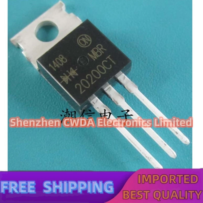 10PCS-20PCS  MBR20200CT TO-220  20A 200V    In Stock Can Be Purchased