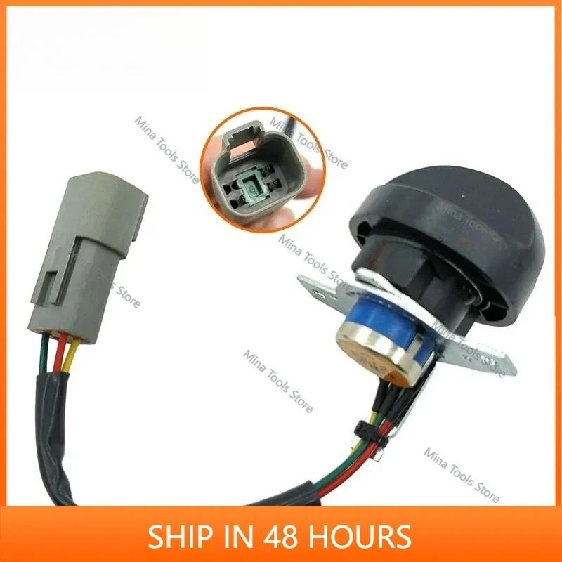 Suitable for YC55/60/65/85/135/230 Throttle Knob Switch, Throttle Adjustment Button Excavator