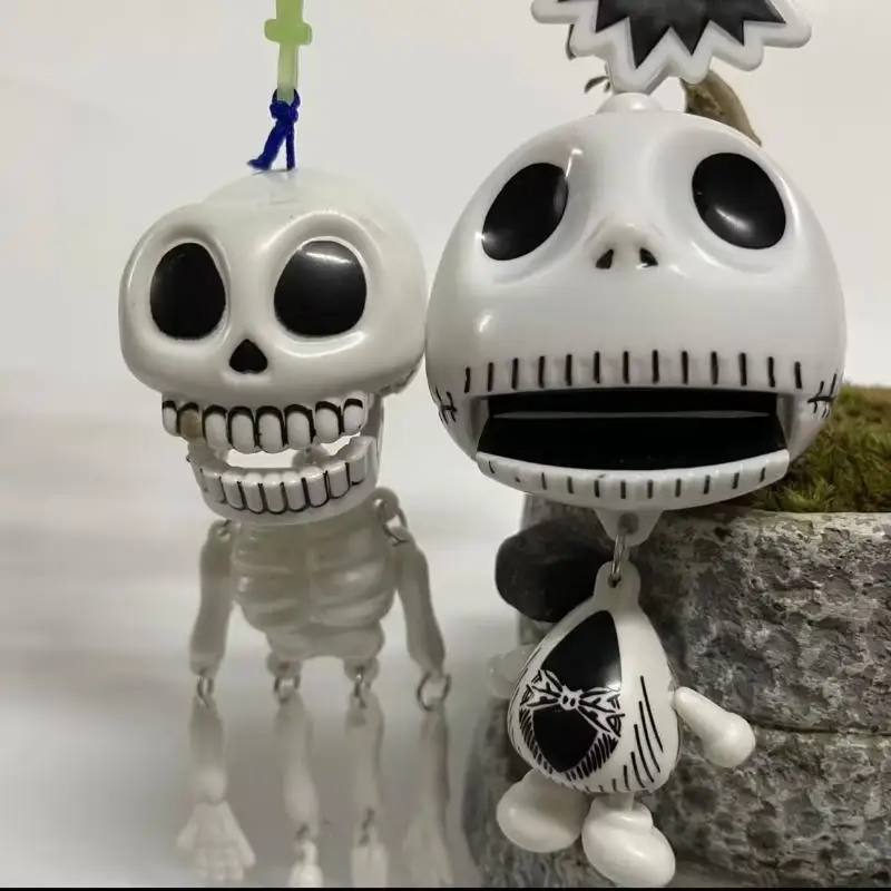 Skelett-Schlüsselanhänger mit Zugschnur, lustiger Neuartiger Plastik-Taschenanhänger, langlebiger Rucksack-Anhänger für Halloween-Party-Geschenke – Detail 18