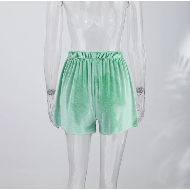 Chic Women's Velvet Lace Patchwork Shorts Loose Hollow Out Elastic Waist Female Short Pant 2026 Summer Lady All-match Pants New