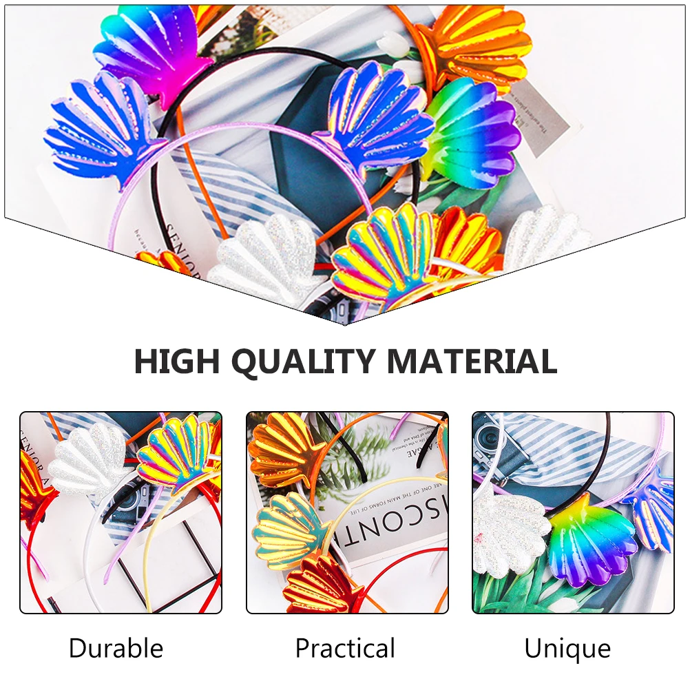 

5pcs Sequin Hoop For Kids Stylish Headband Hair Accessory For Party Children Headwear Stage Daily Wear, Assorted Colors