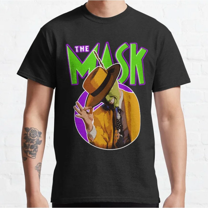 

O Maskara 0614 Funny Comedy The MASK Movie Jim Carrey 1994 Vintage Retro 90s film Graphic clothes All size Tops