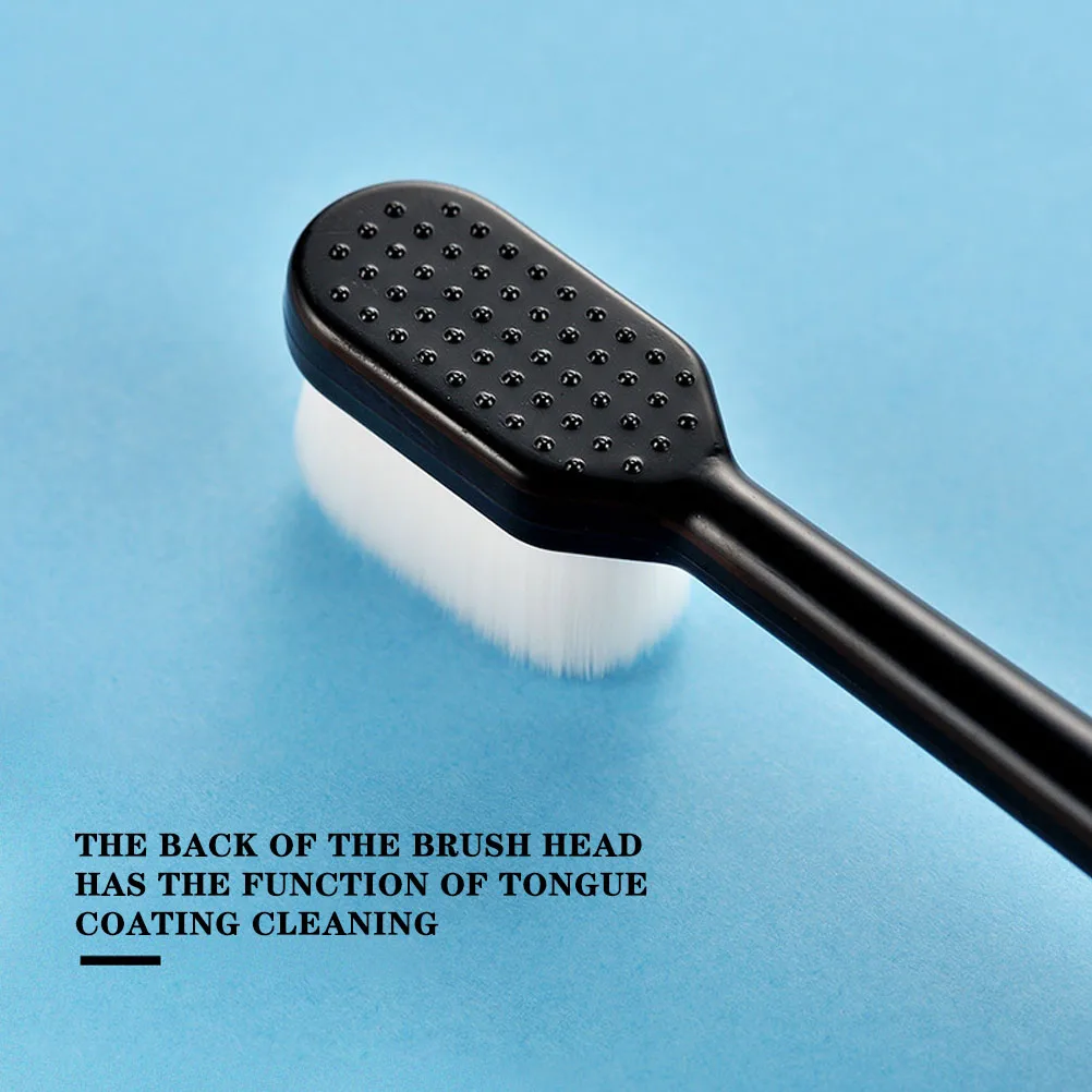 

4Pcs Soft Micro-Nano Bristles Toothbrushes Portable Household Supple Adult Oral Care Maternal Tooth Cleaning Tool