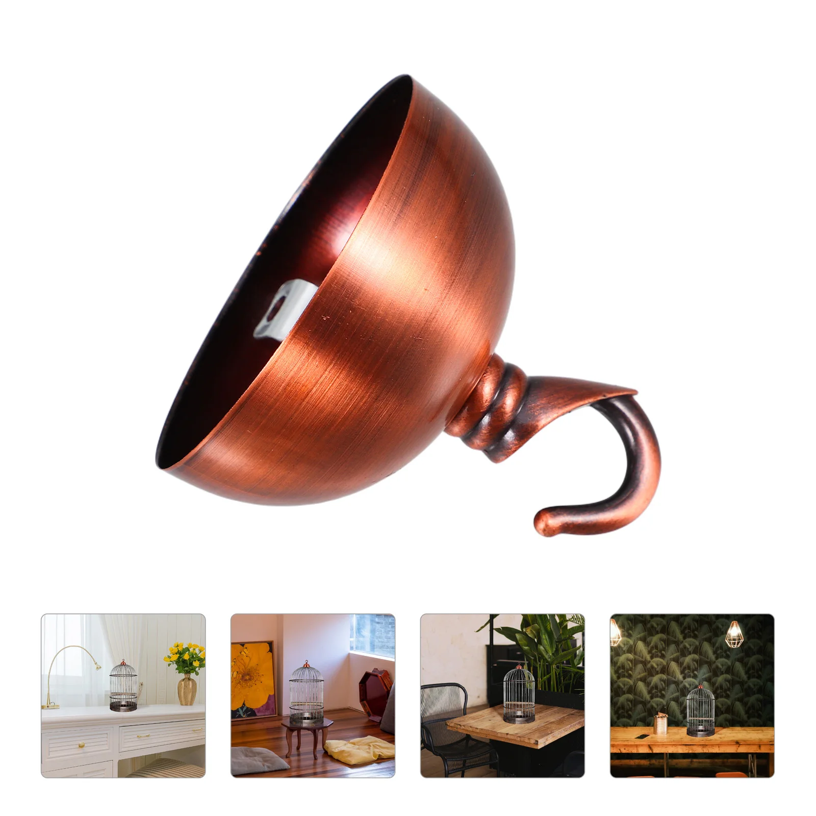 

Hooks for Hanging Lantern Bird Cage Canopy Kit Chandelier Suite Chocolate Ceiling Lamp Cover Plate