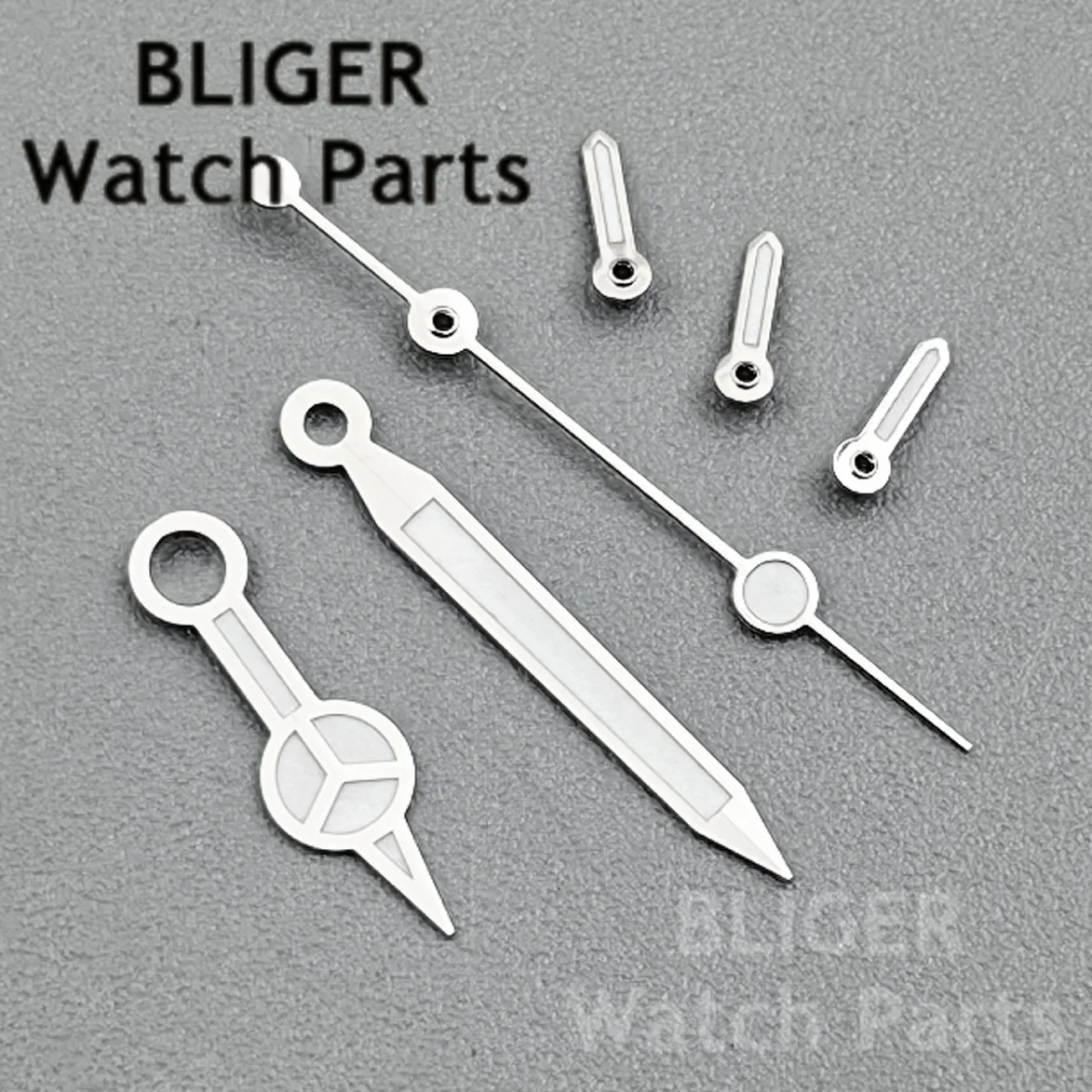 Bliger vk63 rosa ouro prata ouro relógio ponteiros verde luminoso 6 pçs conjunto caber vk63 vk64 movimento de quartzo relógio mão peças modificadas