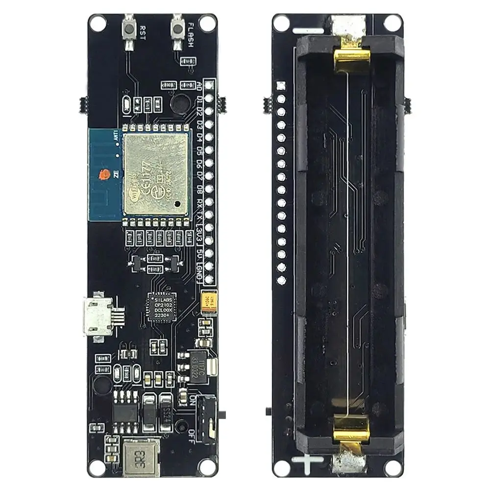 ESP8266 WIFI Module D1 MINI Development Board with 18650 Battery Holder Box Kit ESP-02 CP2102 USB Micro