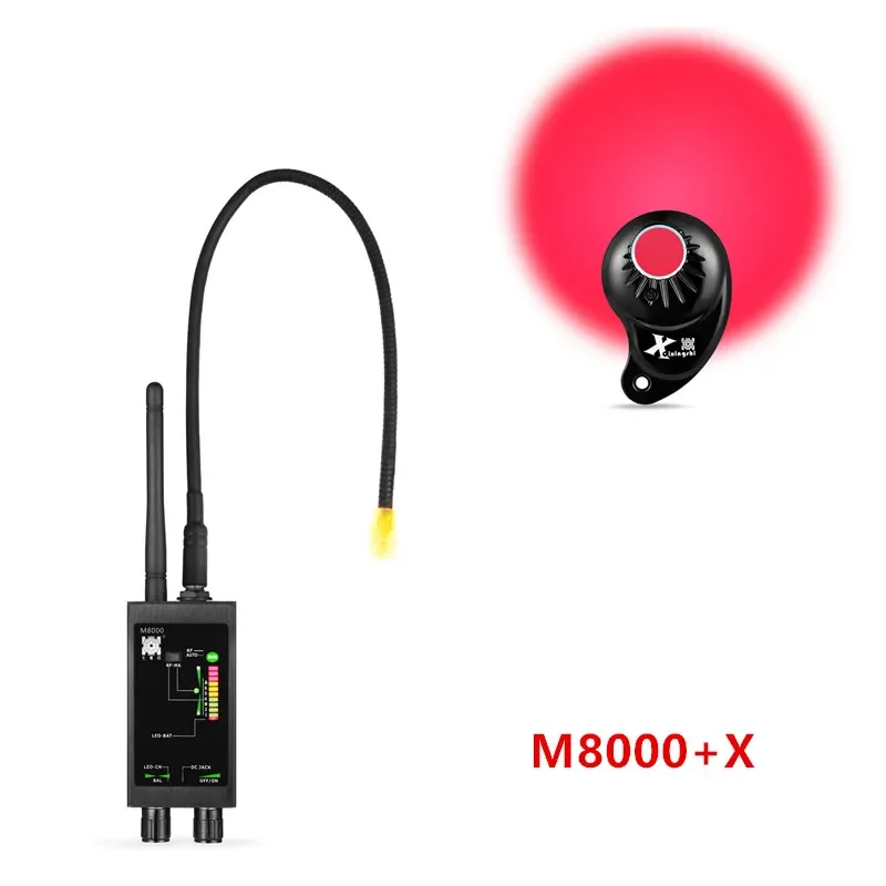 

M8000 Camera RF Bug Detector GPS Tracker Finder Camera Scanner Anti Spy Lens CDMA GSM Spy Gadgets Device Monitor Detection