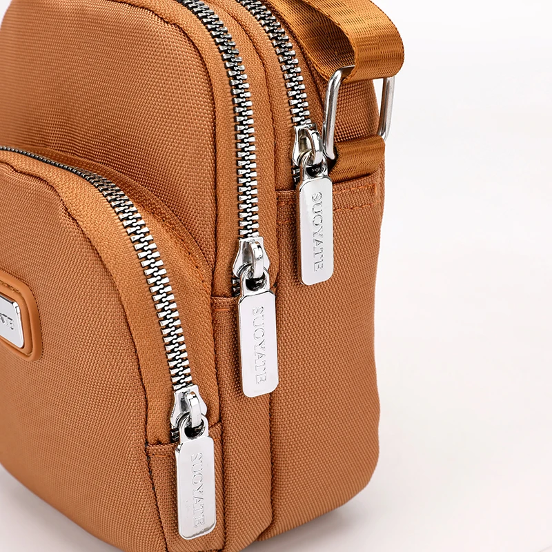 Pequena bolsa feminina crossbody mini bolsa feminina ombro mensageiro saco de náilon senhoras diário menina saco do telefone móvel elegante