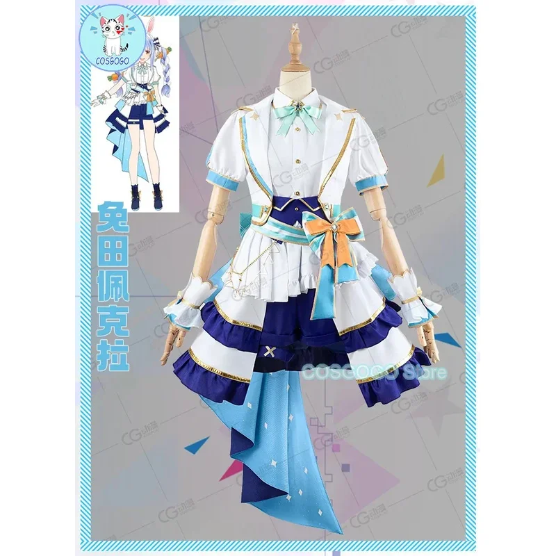 COSGOGO Vtuber Hololive 4th Towa Lamy Sora Roboco San Noel Takane Lui جميع الأعضاء أزياء تنكرية للهالوين ملابس نسائية
